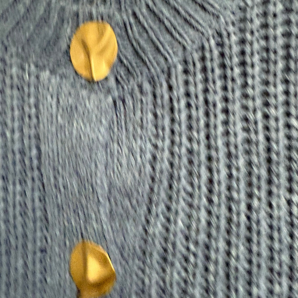 NEW Women's Piper & Scoot Button-Up Vest Blue/Gold Size M - Picture 9 of 12